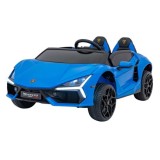 JOKO Elektrické autíčko Lamborghini Revuelto XL 4x4 24V, Dvojmiestne Kožené sedadlo, Penové kolesá, FM rádio, Nosnosť 60kg, modr
