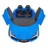 JOKO Elektrické autíčko Lamborghini Revuelto XL 4x4 24V, Dvojmiestne Kožené sedadlo, Penové kolesá, FM rádio, Nosnosť 60kg, modr