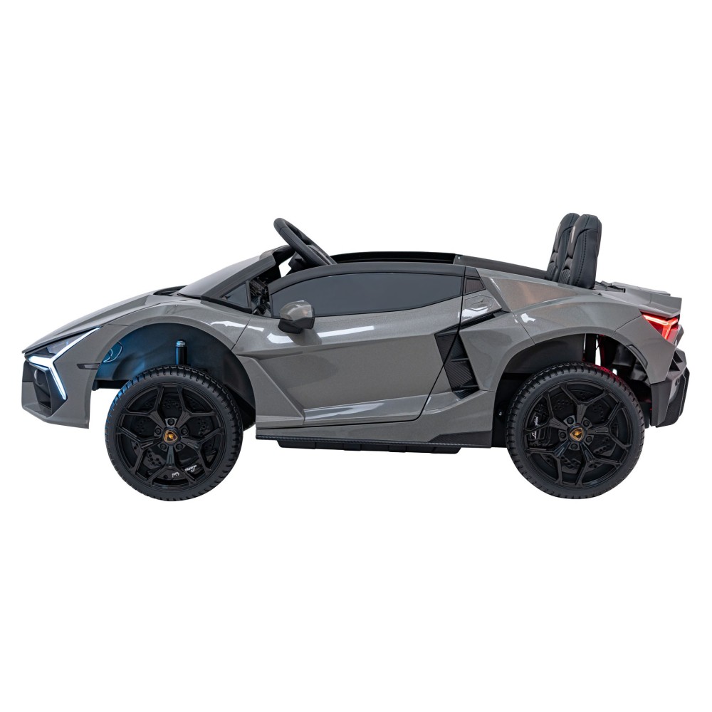 JOKO Elektrické autíčko Lamborghini Revuelto XL 4x4 24V, Dvojmiestne Kožené sedadlo, Penové kolesá, FM rádio, Nosnosť 60kg, sivé