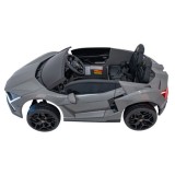 JOKO Elektrické autíčko Lamborghini Revuelto XL 4x4 24V, Dvojmiestne Kožené sedadlo, Penové kolesá, FM rádio, Nosnosť 60kg, sivé