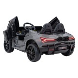 JOKO Elektrické autíčko Lamborghini Revuelto XL 4x4 24V, Dvojmiestne Kožené sedadlo, Penové kolesá, FM rádio, Nosnosť 60kg, sivé