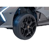 JOKO Elektrické autíčko Lamborghini Revuelto XL 4x4 24V, Dvojmiestne Kožené sedadlo, Penové kolesá, FM rádio, Nosnosť 60kg, sivé