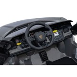 JOKO Elektrické autíčko Lamborghini Revuelto XL 4x4 24V, Dvojmiestne Kožené sedadlo, Penové kolesá, FM rádio, Nosnosť 60kg, sivé