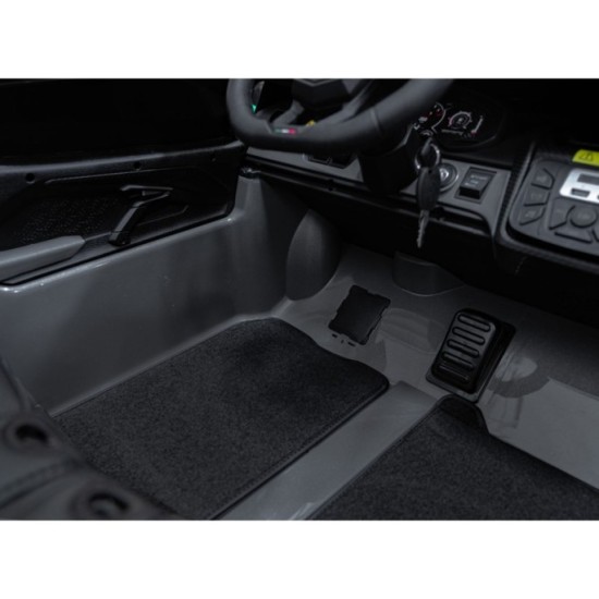 JOKO Elektrické autíčko Lamborghini Revuelto XL 4x4 24V, Dvojmiestne Kožené sedadlo, Penové kolesá, FM rádio, Nosnosť 60kg, sivé