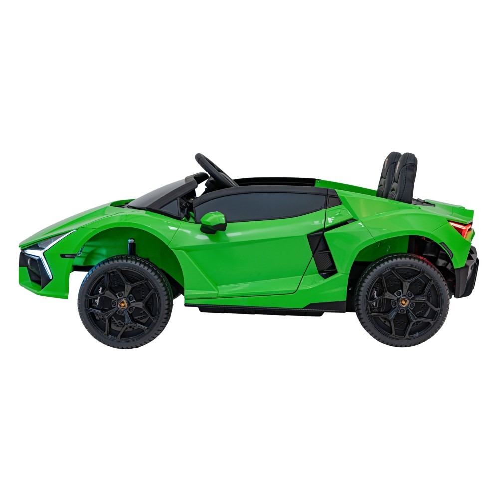 JOKO Elektrické autíčko Lamborghini Revuelto XL 4x4 24V, Dvojmiestne Kožené sedadlo, Penové kolesá, FM rádio, Nosnosť 60kg, zele