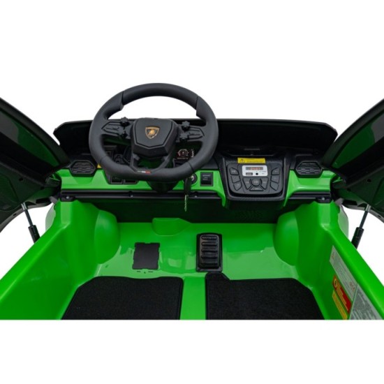 JOKO Elektrické autíčko Lamborghini Revuelto XL 4x4 24V, Dvojmiestne Kožené sedadlo, Penové kolesá, FM rádio, Nosnosť 60kg, zele