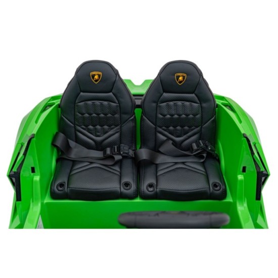 JOKO Elektrické autíčko Lamborghini Revuelto XL 4x4 24V, Dvojmiestne Kožené sedadlo, Penové kolesá, FM rádio, Nosnosť 60kg, zele