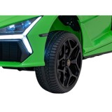 JOKO Elektrické autíčko Lamborghini Revuelto XL 4x4 24V, Dvojmiestne Kožené sedadlo, Penové kolesá, FM rádio, Nosnosť 60kg, zele