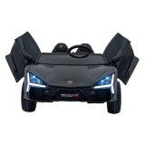 JOKO Elektrické autíčko Lamborghini Revuelto XL 4x4 24V, Dvojmiestne Kožené sedadlo, Penové kolesá, FM rádio, Nosnosť 60kg, čier