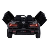 JOKO Elektrické autíčko Lamborghini Revuelto XL 4x4 24V, Dvojmiestne Kožené sedadlo, Penové kolesá, FM rádio, Nosnosť 60kg, čier