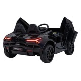 JOKO Elektrické autíčko Lamborghini Revuelto XL 4x4 24V, Dvojmiestne Kožené sedadlo, Penové kolesá, FM rádio, Nosnosť 60kg, čier