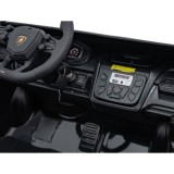JOKO Elektrické autíčko Lamborghini Revuelto XL 4x4 24V, Dvojmiestne Kožené sedadlo, Penové kolesá, FM rádio, Nosnosť 60kg, čier