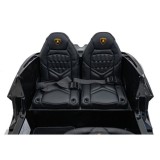 JOKO Elektrické autíčko Lamborghini Revuelto XL 4x4 24V, Dvojmiestne Kožené sedadlo, Penové kolesá, FM rádio, Nosnosť 60kg, čier