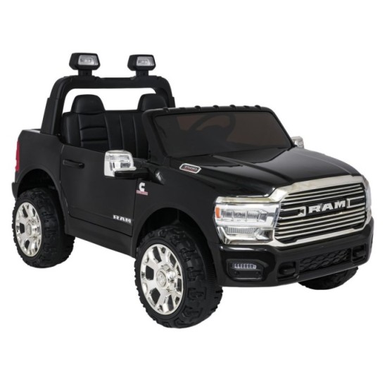 JOKO Elektrické atíčko RAM 3500 2x200W 24V, kožené sedadlo, nosnosť 50kg, penové kolesá, čierne