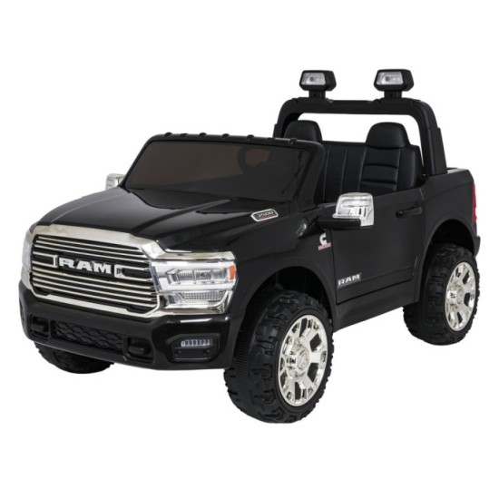 JOKO Elektrické atíčko RAM 3500 2x200W 24V, kožené sedadlo, nosnosť 50kg, penové kolesá, čierne