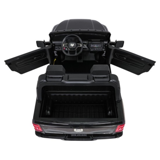 JOKO Elektrické atíčko RAM 3500 2x200W 24V, kožené sedadlo, nosnosť 50kg, penové kolesá, čierne