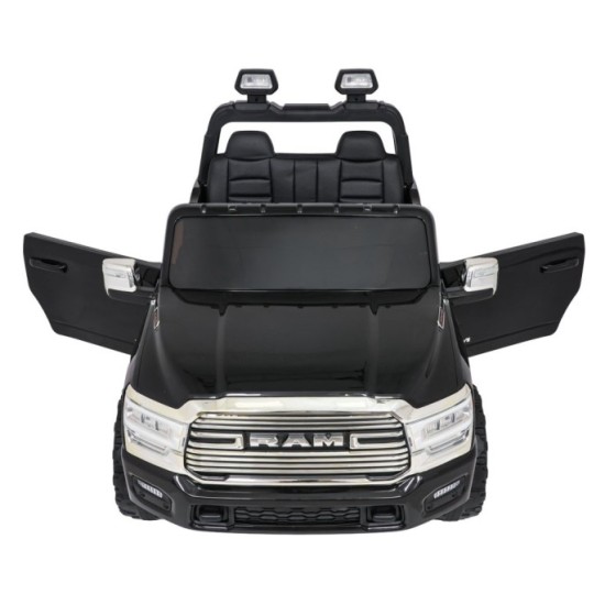 JOKO Elektrické atíčko RAM 3500 2x200W 24V, kožené sedadlo, nosnosť 50kg, penové kolesá, čierne