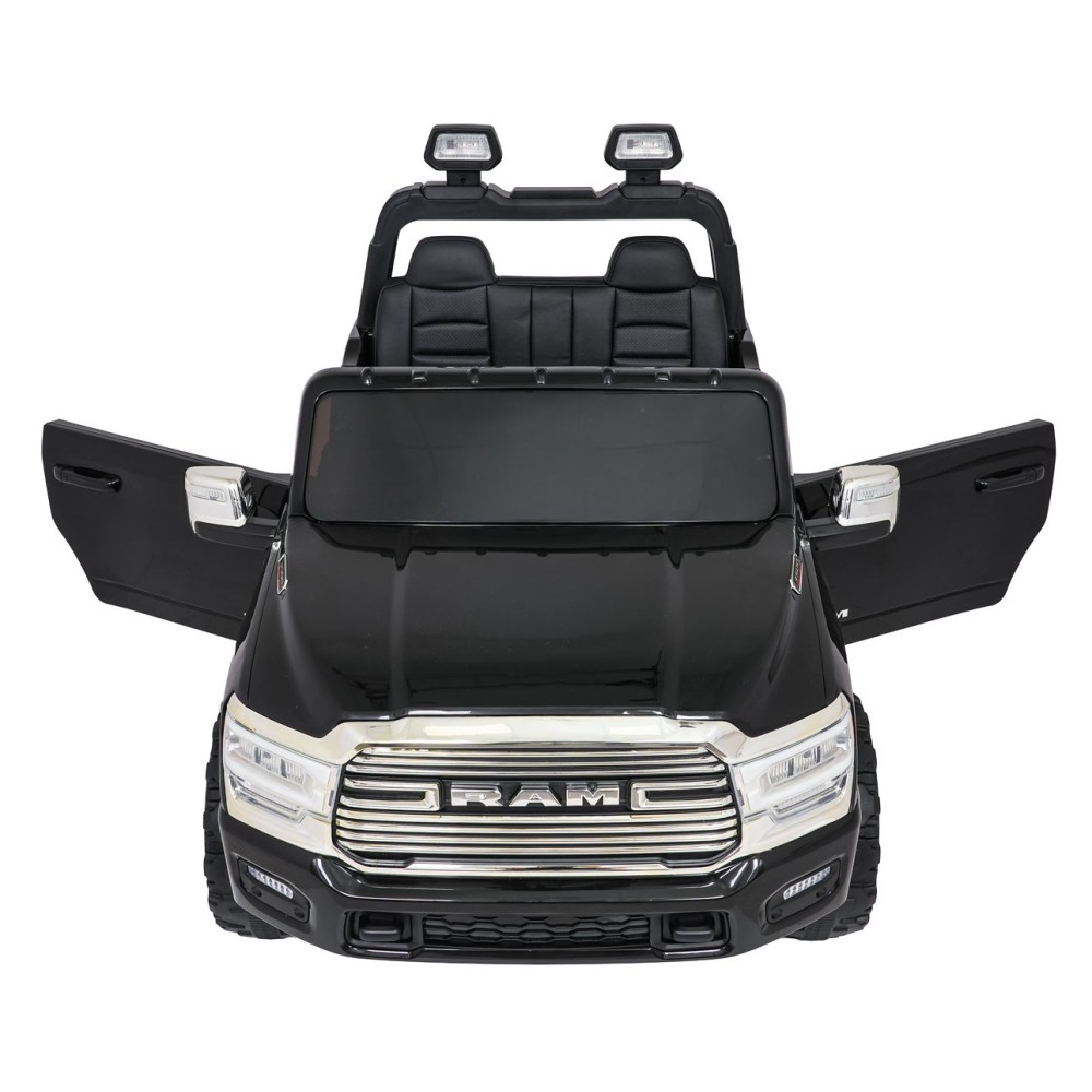 JOKO Elektrické atíčko RAM 3500 2x200W 24V, kožené sedadlo, nosnosť 50kg, penové kolesá, čierne