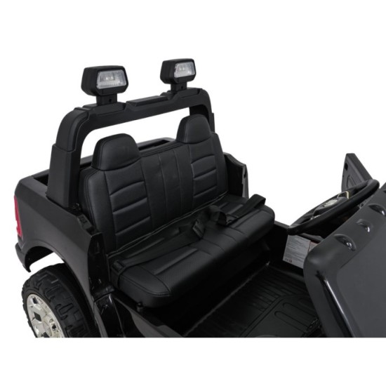 JOKO Elektrické atíčko RAM 3500 2x200W 24V, kožené sedadlo, nosnosť 50kg, penové kolesá, čierne