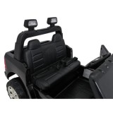 JOKO Elektrické atíčko RAM 3500 2x200W 24V, kožené sedadlo, nosnosť 50kg, penové kolesá, čierne