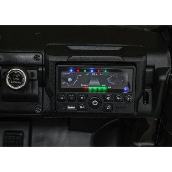 JOKO Elektrické atíčko RAM 3500 2x200W 24V, kožené sedadlo, nosnosť 50kg, penové kolesá, čierne