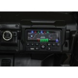 JOKO Elektrické atíčko RAM 3500 2x200W 24V, kožené sedadlo, nosnosť 50kg, penové kolesá, čierne