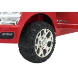 JOKO Elektrické atíčko RAM 3500 2x200W 24V, kožené sedadlo, nosnosť 50kg, penové kolesá, červené