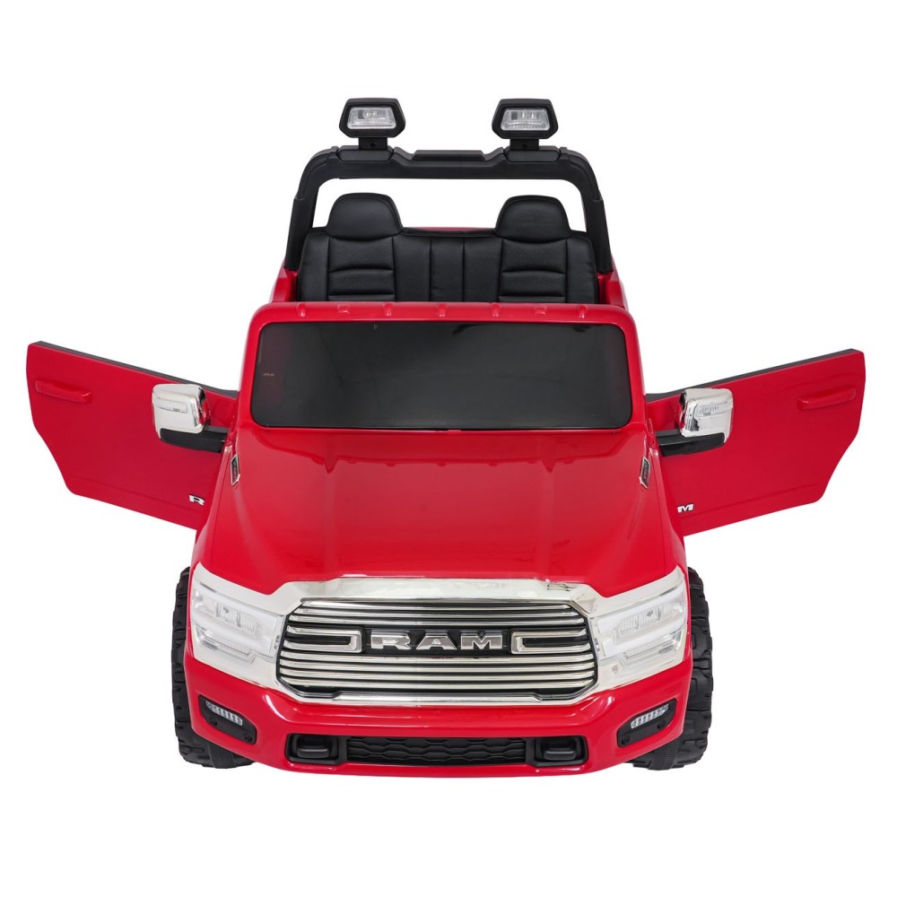 JOKO Elektrické atíčko RAM 3500 2x200W 24V, kožené sedadlo, nosnosť 50kg, penové kolesá, červené