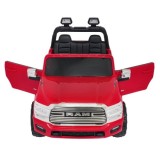 JOKO Elektrické atíčko RAM 3500 2x200W 24V, kožené sedadlo, nosnosť 50kg, penové kolesá, červené
