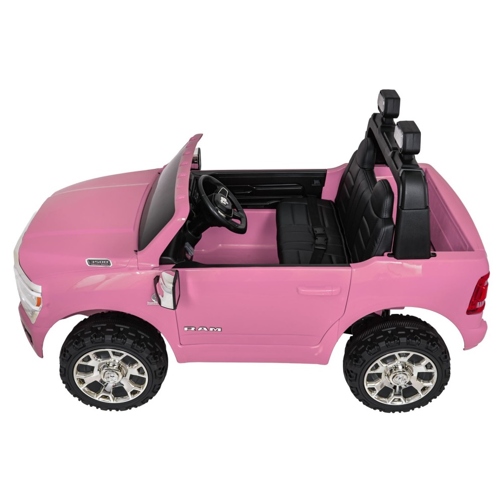 JOKO Elektrické atíčko RAM 3500 2x200W 24V, kožené sedadlo, nosnosť 50kg, penové kolesá, ružové