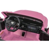 JOKO Elektrické atíčko RAM 3500 2x200W 24V, kožené sedadlo, nosnosť 50kg, penové kolesá, ružové