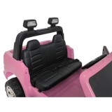 JOKO Elektrické atíčko RAM 3500 2x200W 24V, kožené sedadlo, nosnosť 50kg, penové kolesá, ružové