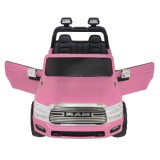 JOKO Elektrické atíčko RAM 3500 2x200W 24V, kožené sedadlo, nosnosť 50kg, penové kolesá, ružové