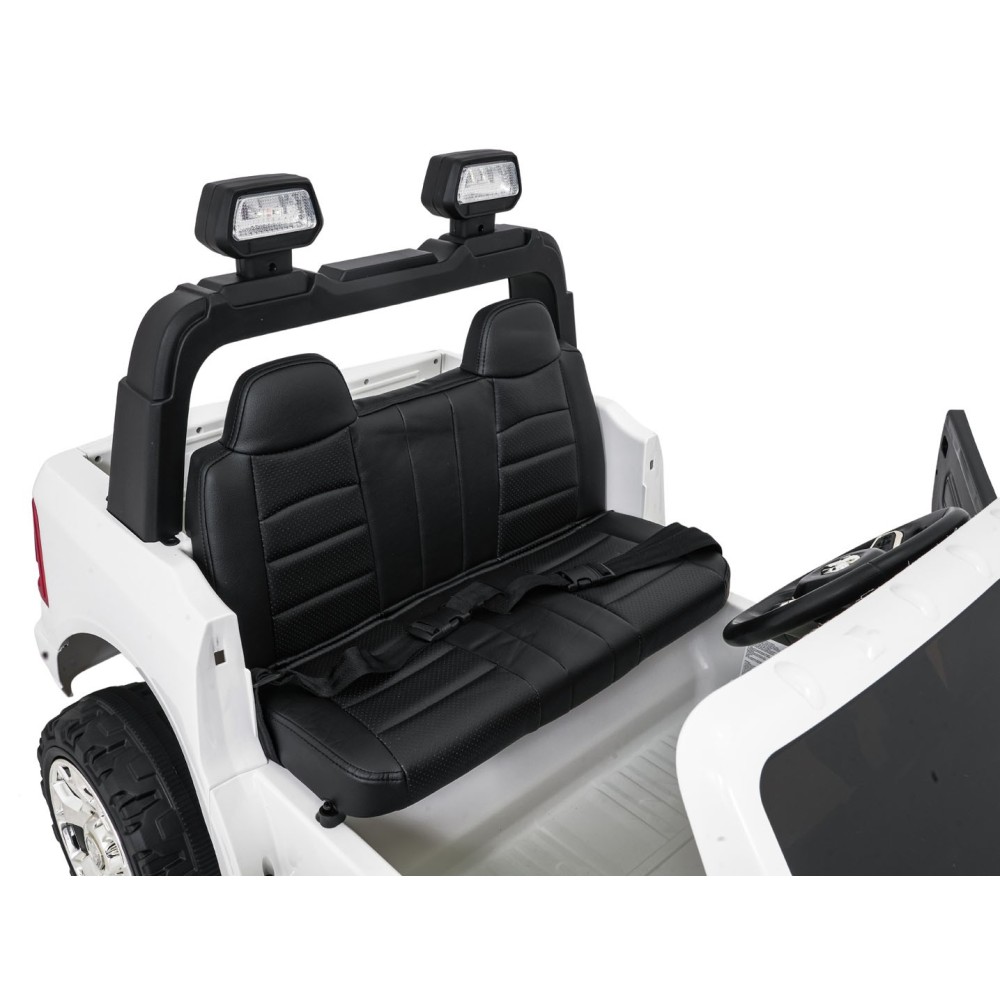 JOKO Elektrické atíčko RAM 3500 2x200W 24V, kožené sedadlo, nosnosť 50kg, penové kolesá, biele