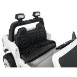 JOKO Elektrické atíčko RAM 3500 2x200W 24V, kožené sedadlo, nosnosť 50kg, penové kolesá, biele