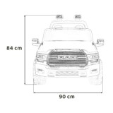 JOKO Elektrické atíčko RAM 3500 2x200W 24V, kožené sedadlo, nosnosť 50kg, penové kolesá, biele