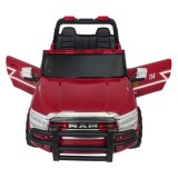 JOKO Elektrické atíčko RAM 3500 Hasičské Auto 2x200W 24V, kožené sedadlo, penové kolesá, červené