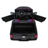 JOKO Elektrické atíčko RAM 3500 Policajné auto 2x200W 24V, kožené sedadlo, nosnosť 50kg, majáky, penové kolesá, čierne