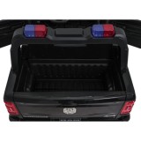 JOKO Elektrické atíčko RAM 3500 Policajné auto 2x200W 24V, kožené sedadlo, nosnosť 50kg, majáky, penové kolesá, čierne