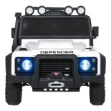 JOKO Elektrické autičko Land Rover Defender 110 SVX Concept 2x100W 24V, penové kolesá, kožené sedadlo, biele