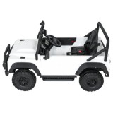 JOKO Elektrické autičko Land Rover Defender 110 SVX Concept 2x100W 24V, penové kolesá, kožené sedadlo, biele
