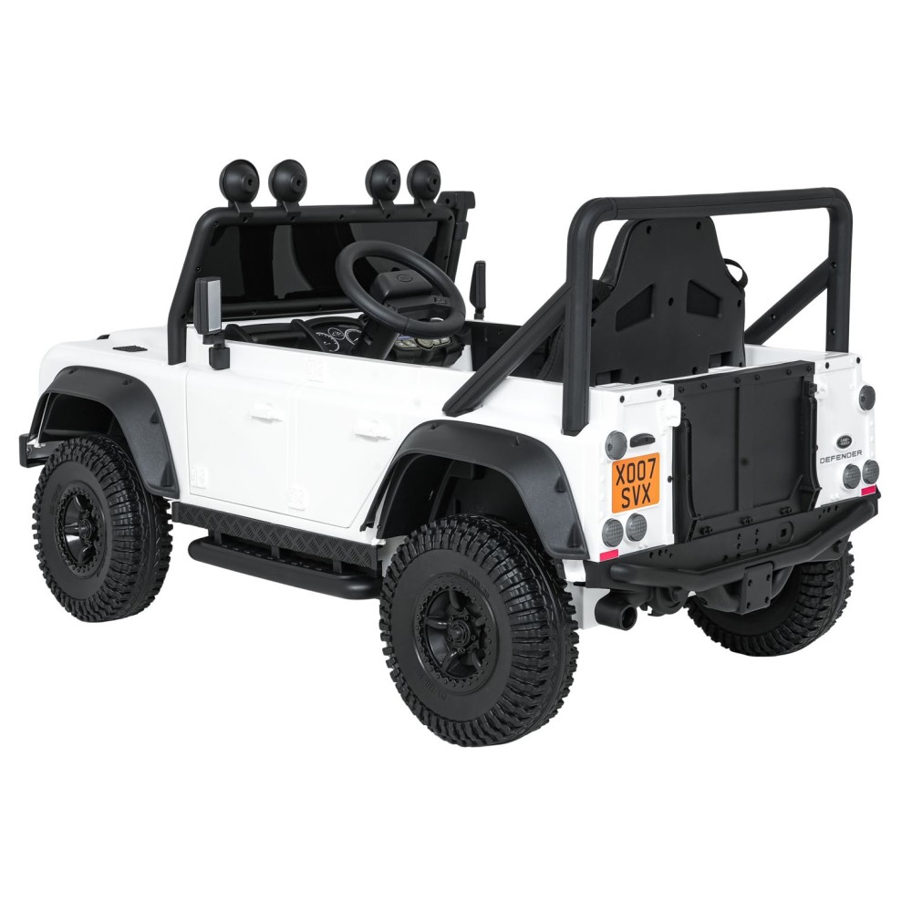 JOKO Elektrické autičko Land Rover Defender 110 SVX Concept 2x100W 24V, penové kolesá, kožené sedadlo, biele