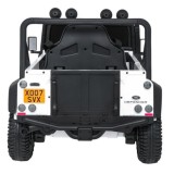 JOKO Elektrické autičko Land Rover Defender 110 SVX Concept 2x100W 24V, penové kolesá, kožené sedadlo, biele