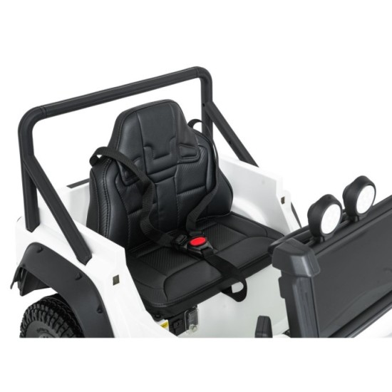 JOKO Elektrické autičko Land Rover Defender 110 SVX Concept 2x100W 24V, penové kolesá, kožené sedadlo, biele
