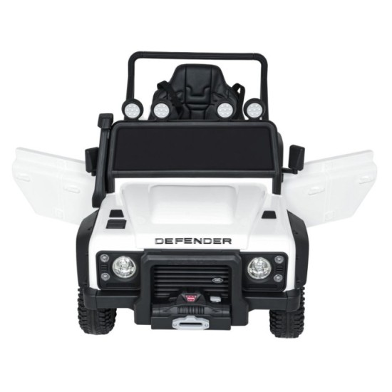 JOKO Elektrické autičko Land Rover Defender 110 SVX Concept 2x100W 24V, penové kolesá, kožené sedadlo, biele