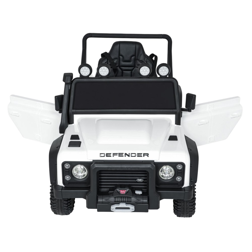 JOKO Elektrické autičko Land Rover Defender 110 SVX Concept 2x100W 24V, penové kolesá, kožené sedadlo, biele