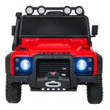 JOKO Elektrické autičko Land Rover Defender 110 SVX Concept 2x100W 24V, penové kolesá, kožené sedadlo, červené