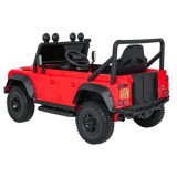 JOKO Elektrické autičko Land Rover Defender 110 SVX Concept 2x100W 24V, penové kolesá, kožené sedadlo, červené