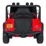 JOKO Elektrické autičko Land Rover Defender 110 SVX Concept 2x100W 24V, penové kolesá, kožené sedadlo, červené
