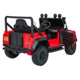 JOKO Elektrické autičko Land Rover Defender 110 SVX Concept 2x100W 24V, penové kolesá, kožené sedadlo, červené